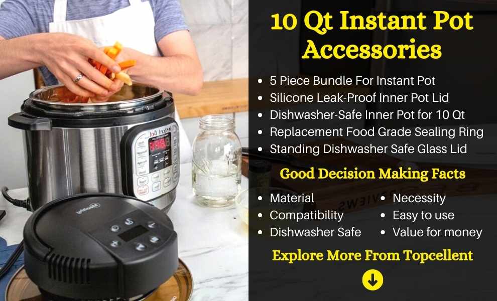 WishDirect 10 Inch Tempered Glass Lid Compatible with 8 Quart Instant Pot  and Ninja Foodi, Universal Electric Pressure Cooker Lid with Upgraded