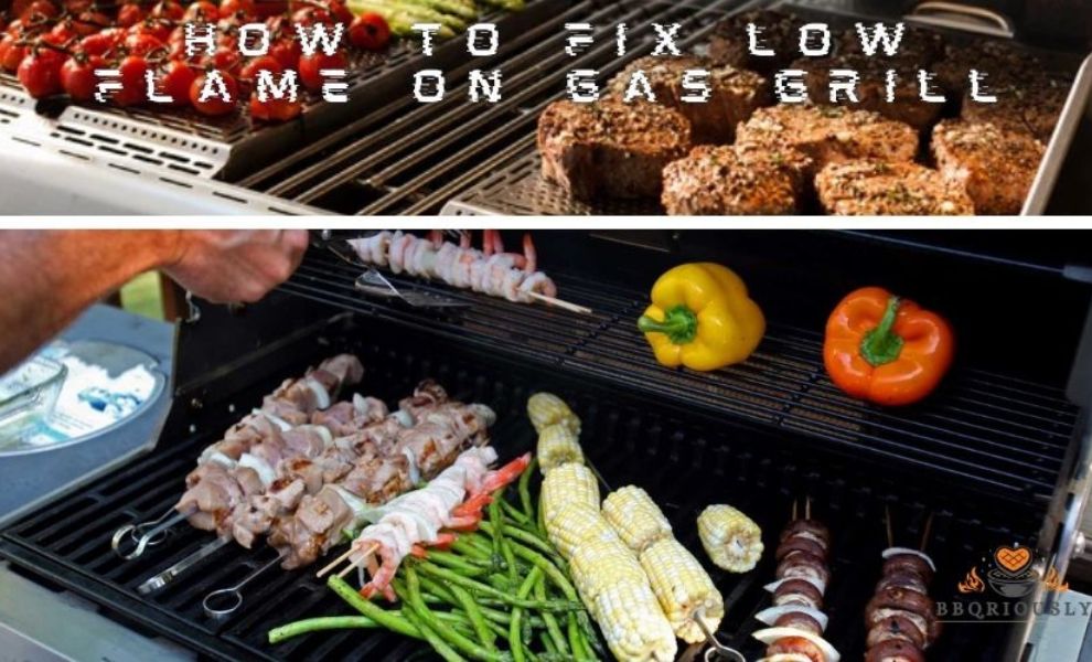 how to fix low flame on gas grill